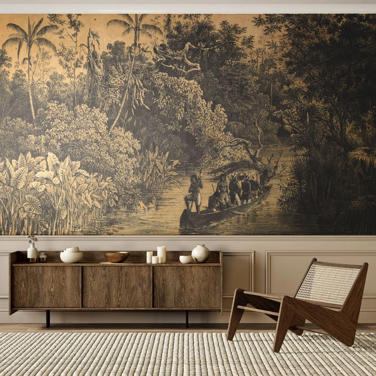 Fototapeta Premium Canvas - Výlet k zdroju - Džungle, Amazónia, trópy - 500x350 cm