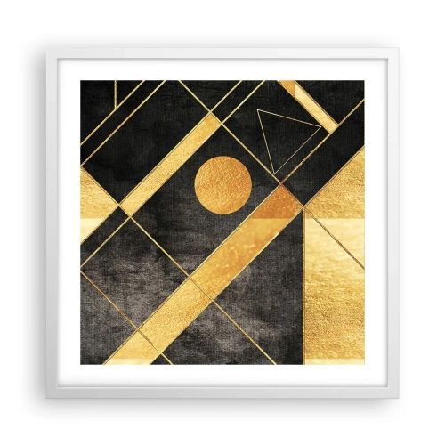 Plagát v bielom ráme - Slnko púšte - 50x50 cm