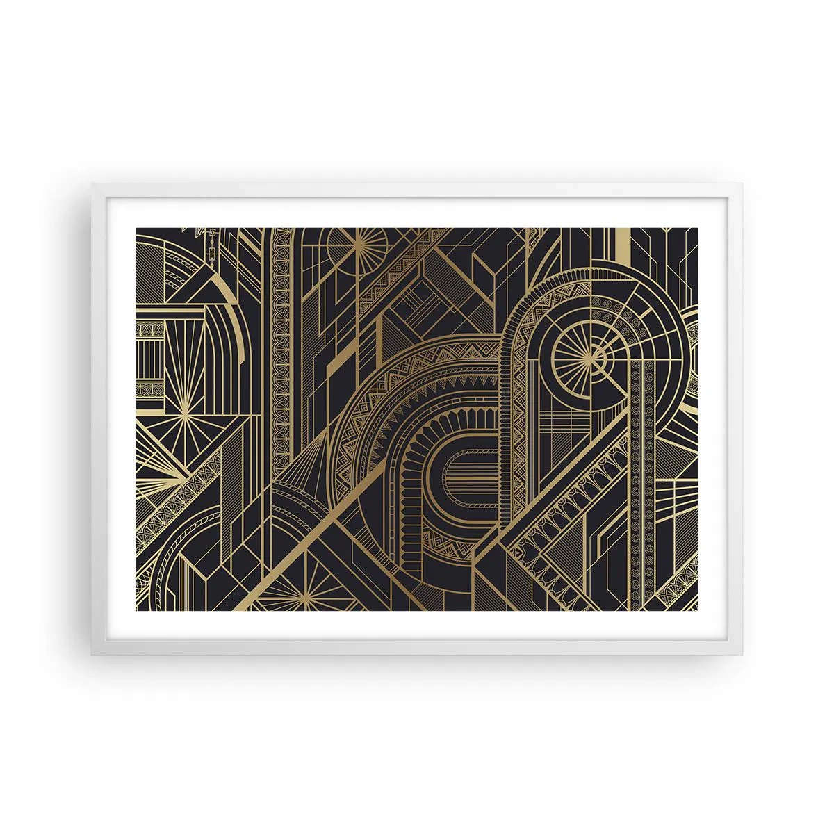 Plagát v bielom ráme - Koncepty, nápady, plány - 70x50 cm