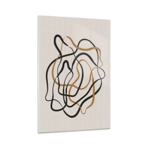 Obraz na skle - Všetko sa pokrútilo - 70x100 cm