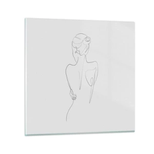 Obraz na skle - Hudba tela - 70x70 cm