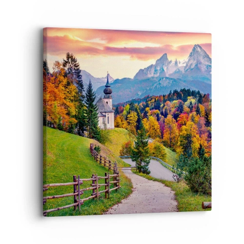 Obraz na plátne - Úplne ideálna krajina - 30x30 cm