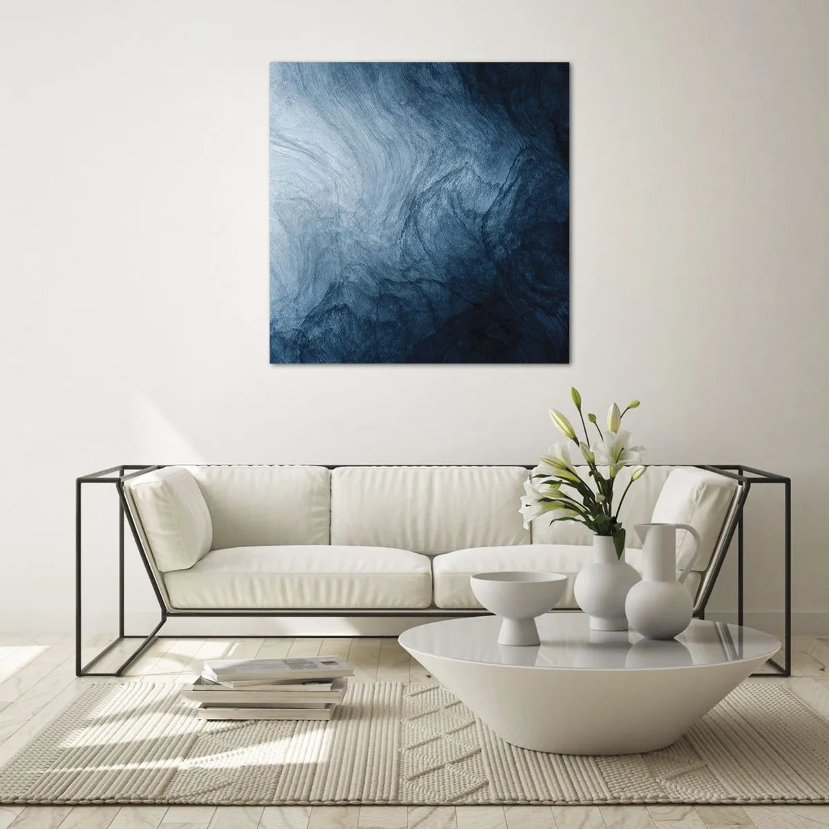 Obraz na skle - Siahnuť do hlbín - 70x70 cm