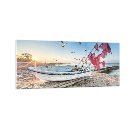 Obraz na skle - Zaslúžená prestávka - 100x40 cm