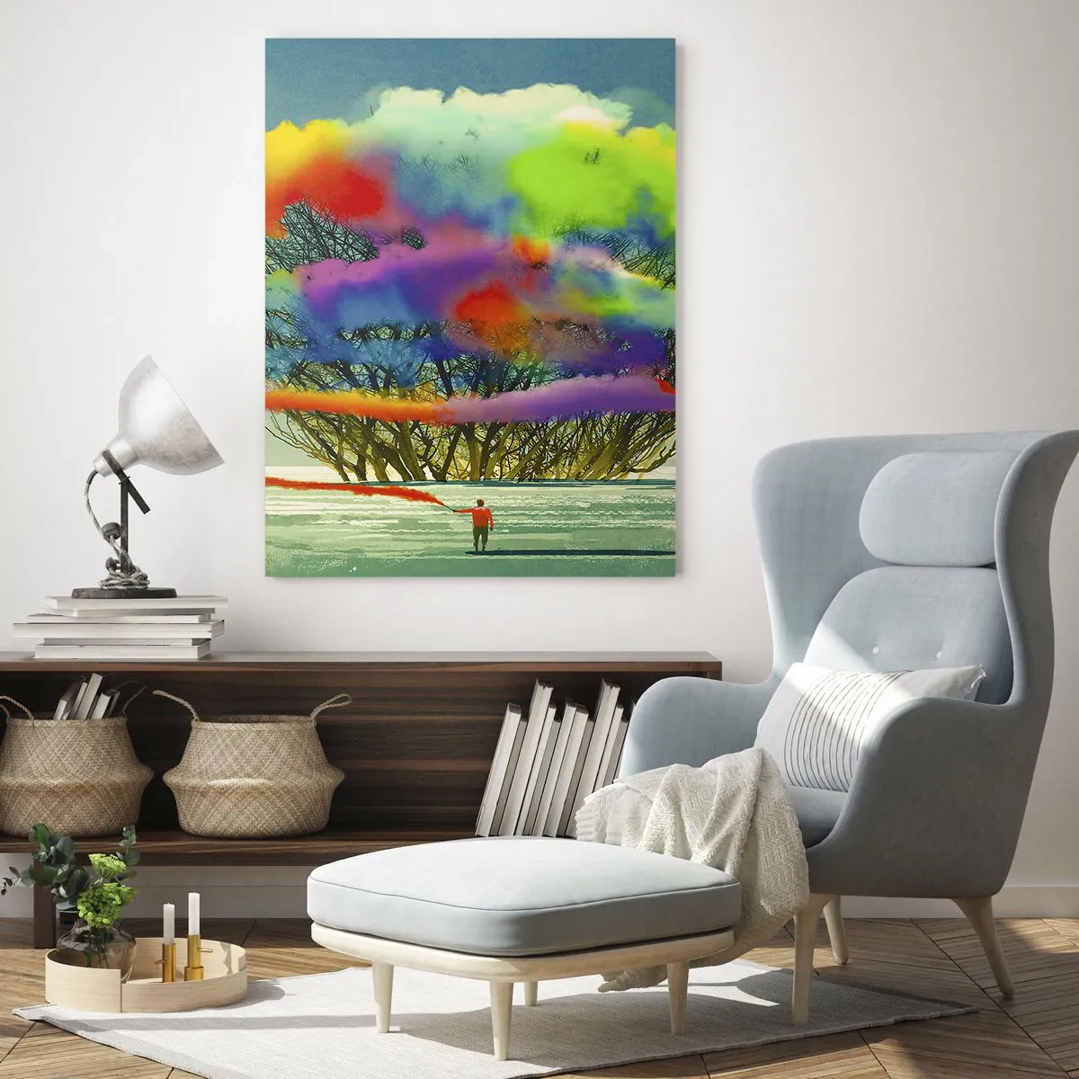 Obraz na skle - Oživiť tento svet - 50x70 cm