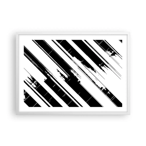 Plagát v bielom ráme - Intenzívna a dynamická kompozícia - 70x50 cm