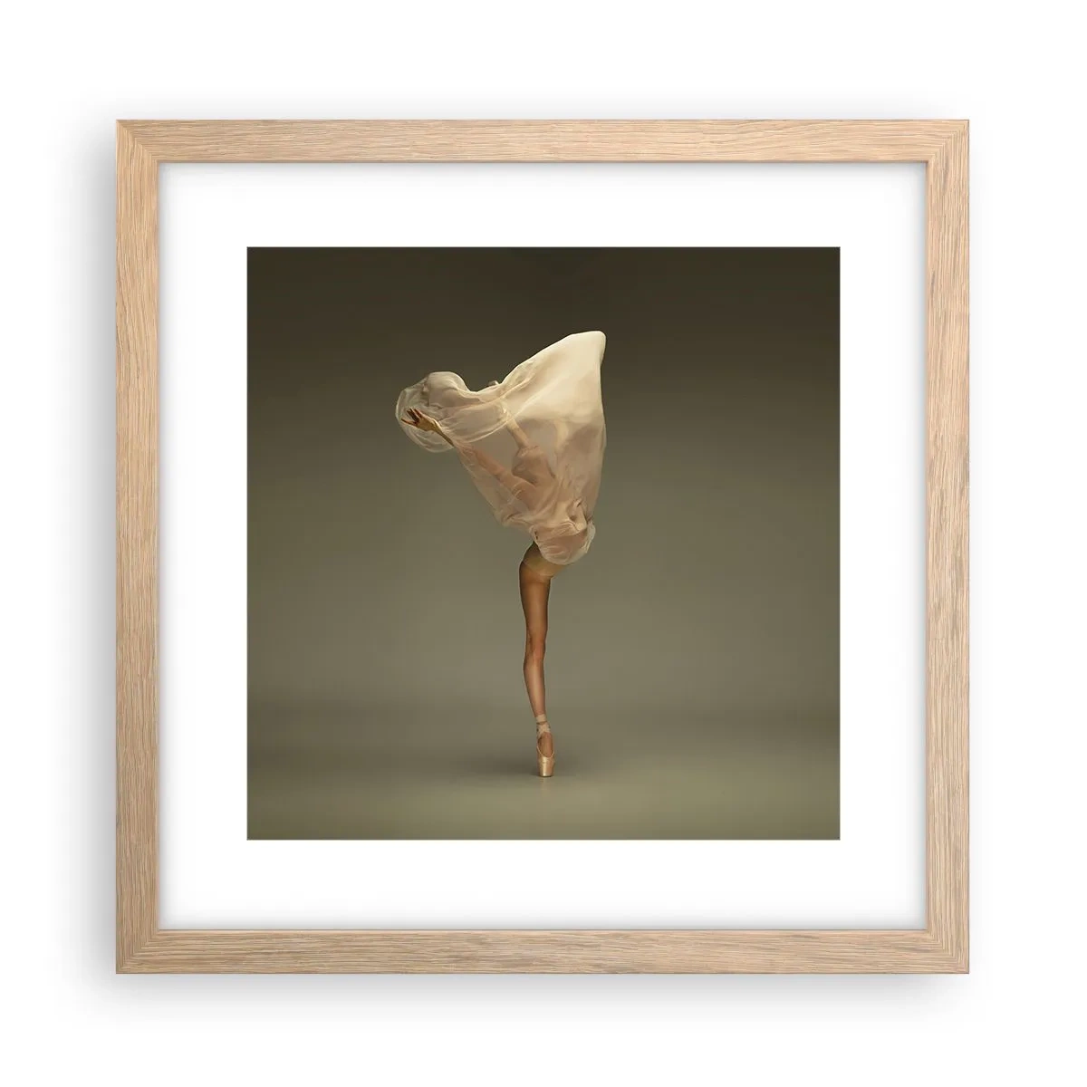 Plagát v ráme zo svetlého duba - Hneď poletí - 30x30 cm