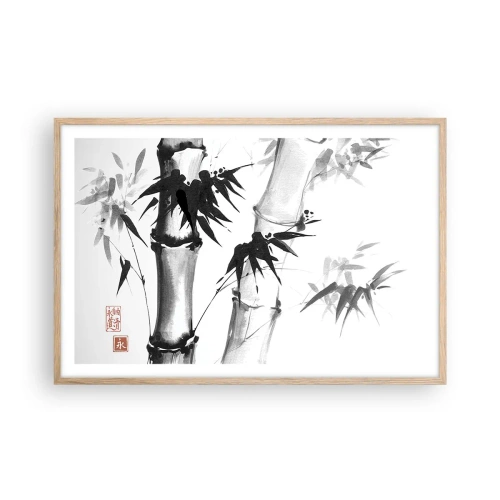 Plagát v ráme zo svetlého duba - Blízky záber na orient - 91x61 cm