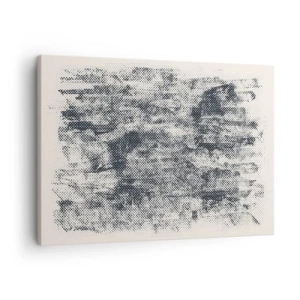 Obraz na plátne - Abstraktná hmlistá kompozícia v odtieňoch sivej - 70x50cm - Hmlistá kompozícia - Moderná nástenná dekorácia do obývacej izby a spálne ARTTOR