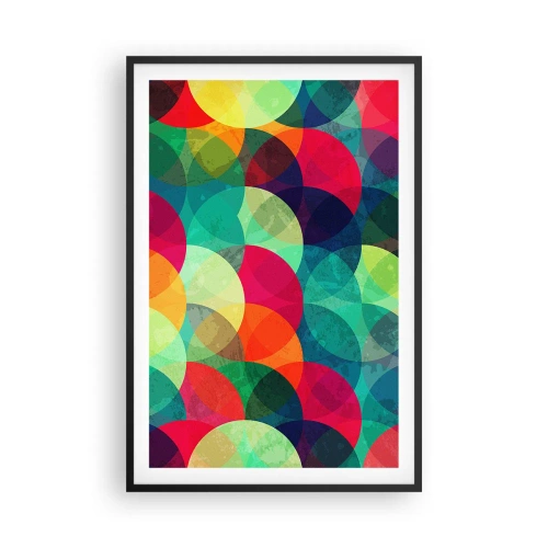 Plagát v čiernom ráme - Vstúpiť do dúhy - 61x91 cm