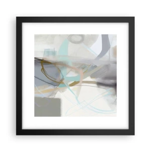 Plagát v čiernom ráme - Hmlistá abstrakcia - 30x30 cm