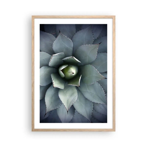 Plagát v ráme zo svetlého duba - Zvádza a varuje - 50x70 cm