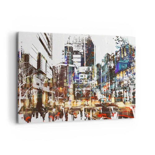 Obraz na plátne - Trblietavé mesto - 100x70 cm