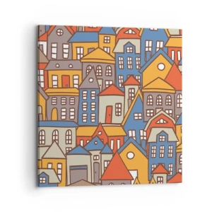 Obraz na plátne - Za domom dom - 70x70 cm