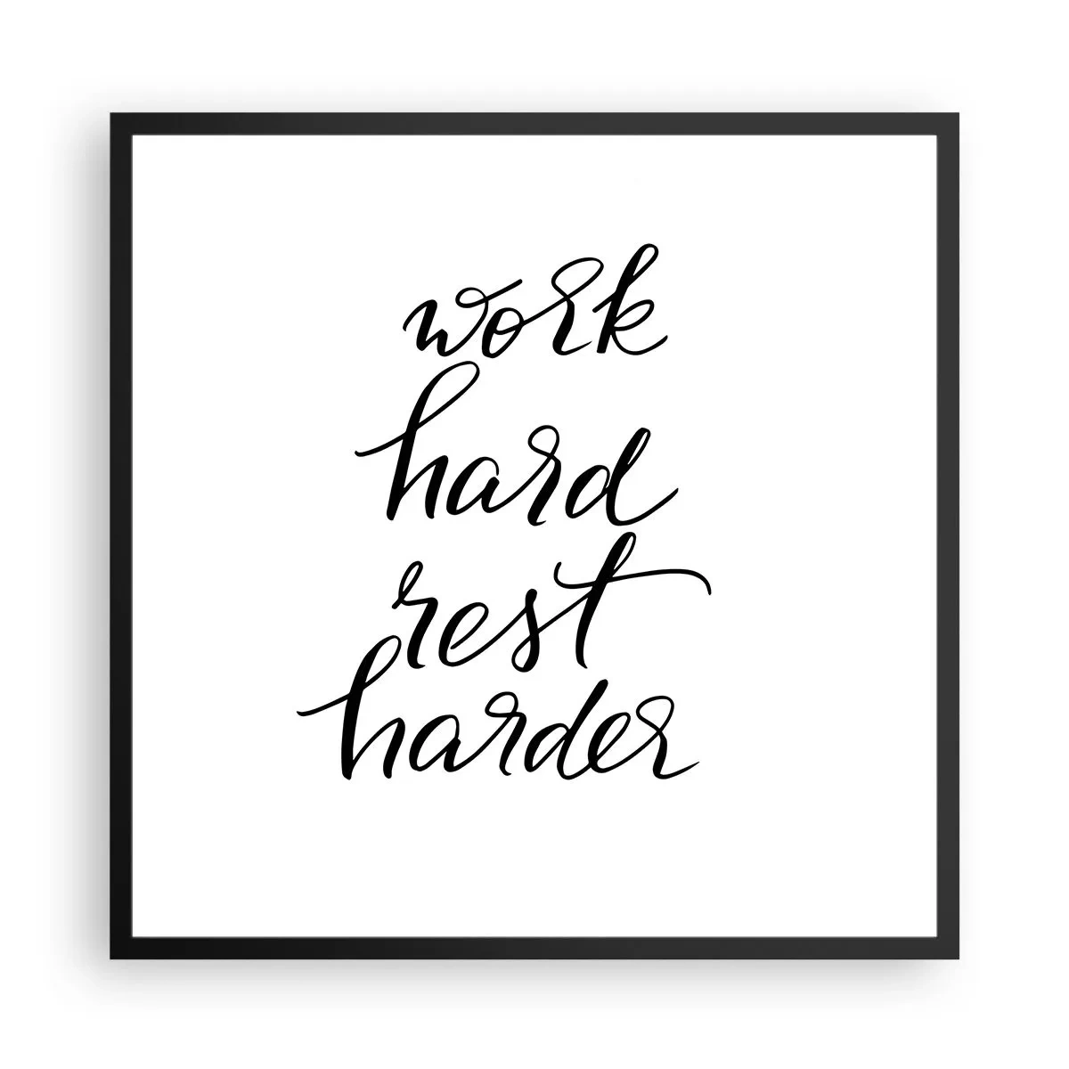 Plagát v čiernom ráme - Životná rovnováha - 60x60 cm