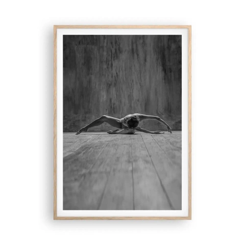 Plagát v ráme zo svetlého duba - Nájdená symetria - 70x100 cm