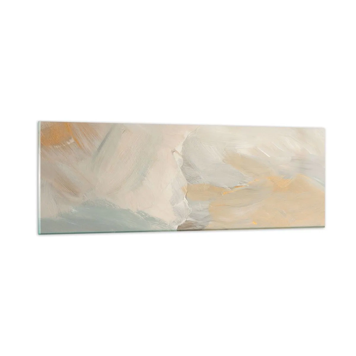 Obraz na skle - Abstrakcia – krajina nehy - 90x30 cm
