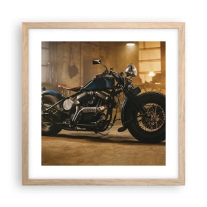 Plagát v ráme zo svetlého duba - Môžem všetko - 40x40 cm