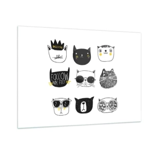 Obraz na skle - Každý iný - 100x70 cm