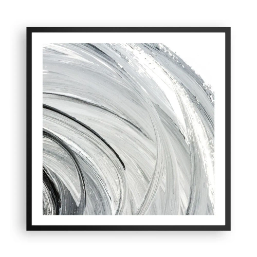 Plagát v čiernom ráme - Orbitálna kompozícia - 60x60 cm