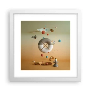 Plagát v bielom ráme - Všetko je možné - 30x30 cm