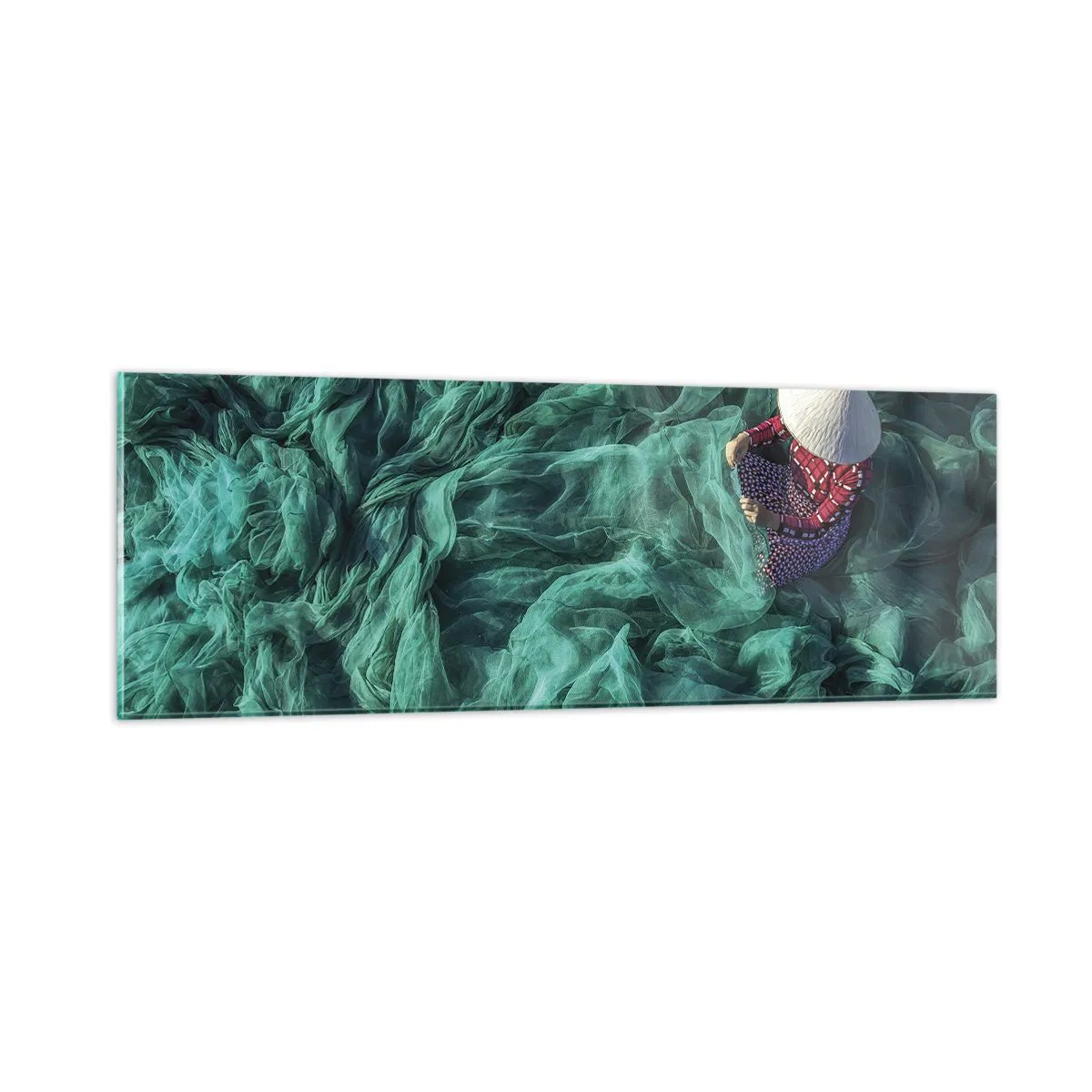 Obraz na skle - V mori sietí - 90x30 cm