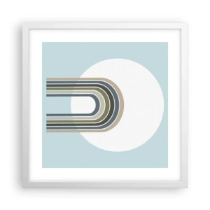 Plagát v bielom ráme - Neodolateľná príťažlivosť - 40x40 cm