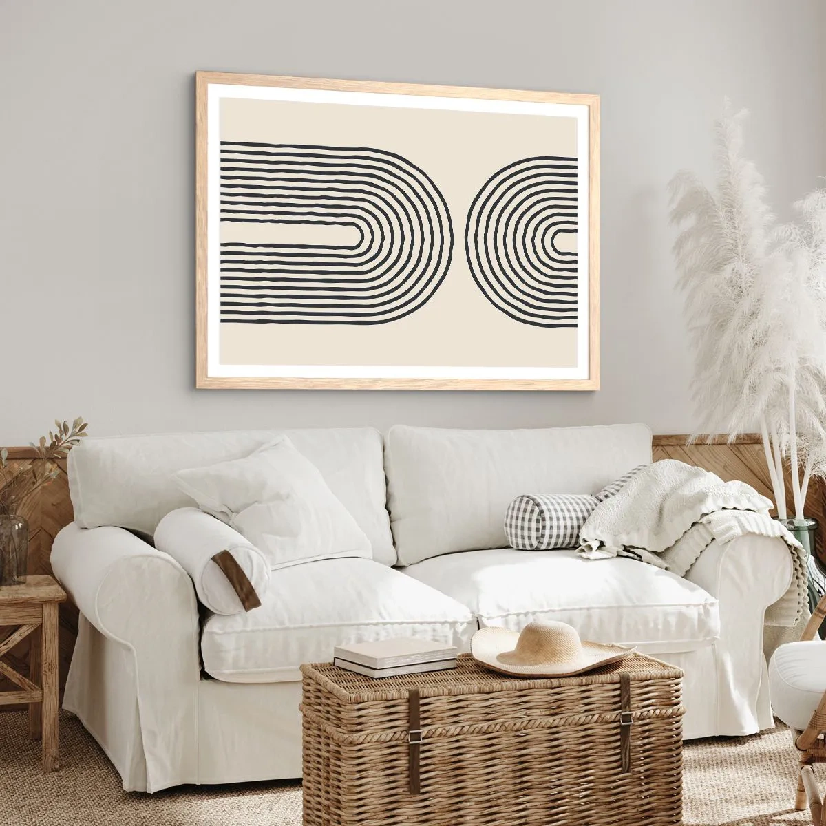 Plagát v ráme zo svetlého duba - Už čoskoro… - 100x70 cm