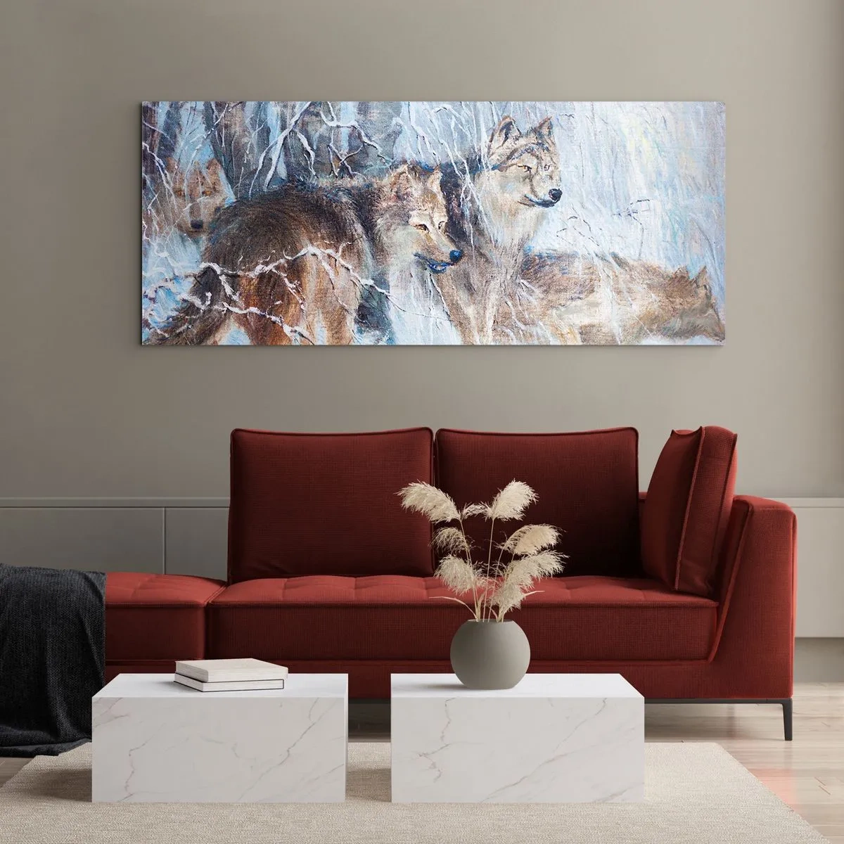Obraz na skle - Pozor! Prichádza… - 100x40 cm