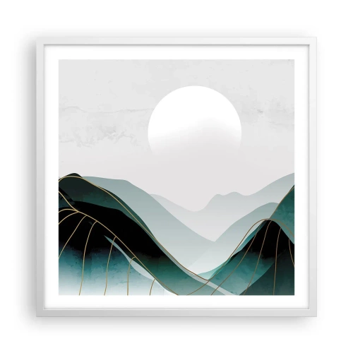 Plagát v bielom ráme - V plnom majestáte - 60x60 cm