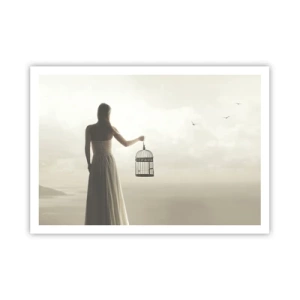 Plagát - Buď slobodná - 100x70 cm