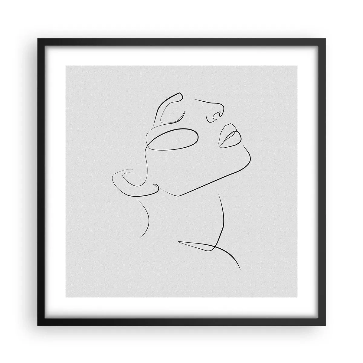 Plagát v čiernom ráme - Meandre sna - 50x50 cm