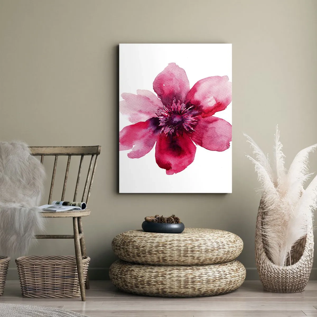 Obraz na plátne - Karmínový voňavý bozk - 70x100 cm