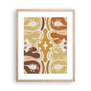 Plagát v ráme zo svetlého duba - Sentimentálna abstrakcia - 40x50 cm