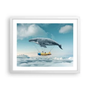 Plagát v bielom ráme - Prečo by nie? - 50x40 cm