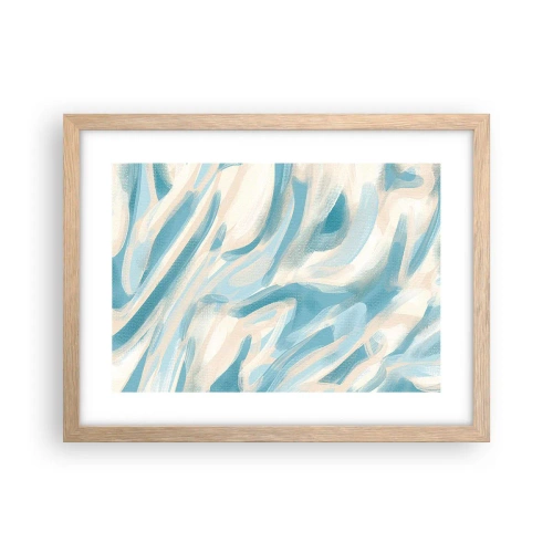 Plagát v ráme zo svetlého duba - Jarné závany - 40x30 cm