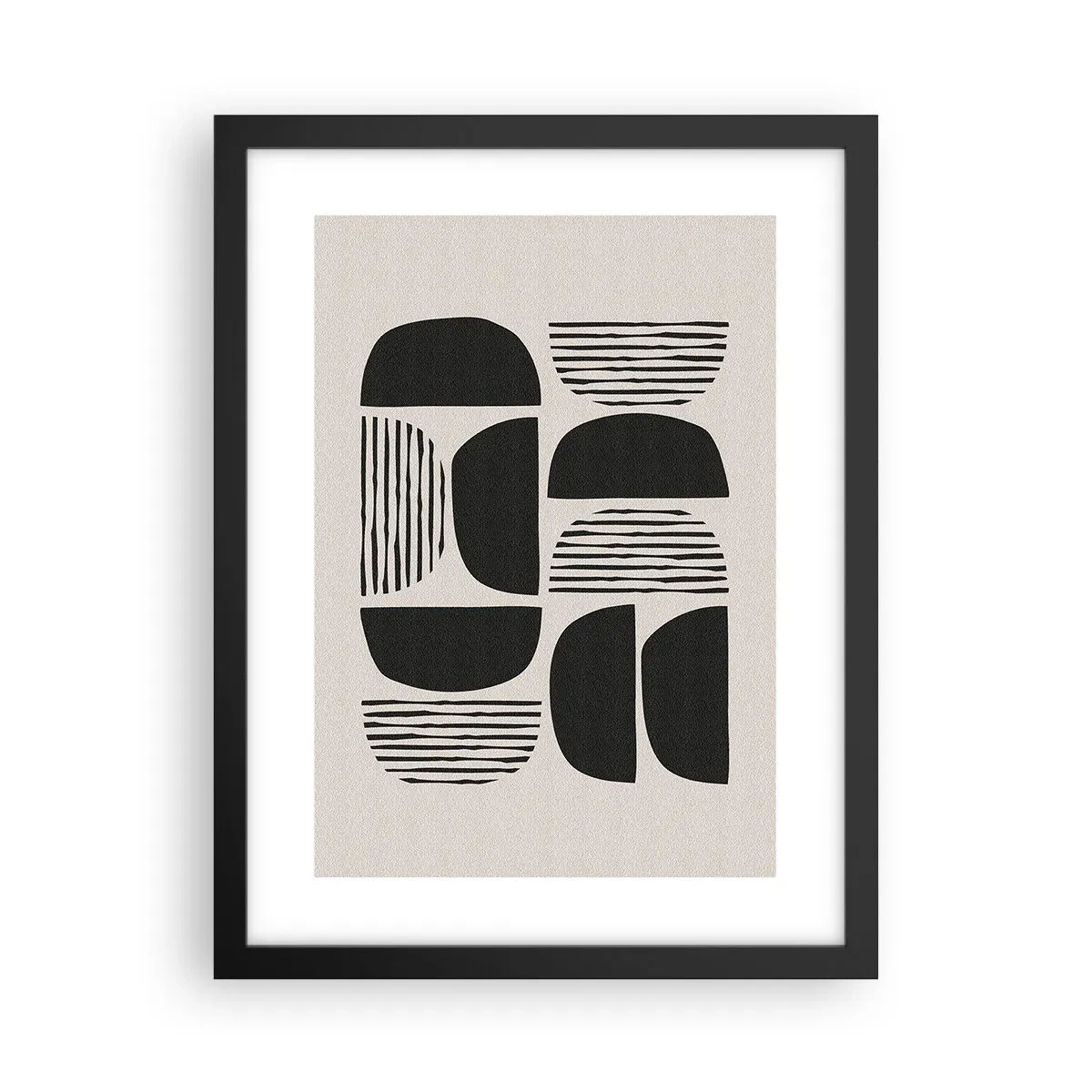 Plagát v čiernom ráme - Polovičaté sústavy - 30x40 cm