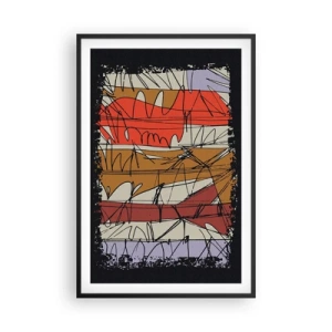 Plagát v čiernom ráme - Spontánna kompozícia - 61x91 cm