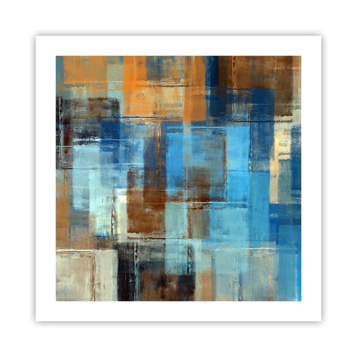 Plagát - Cez modrý závoj - 50x50 cm