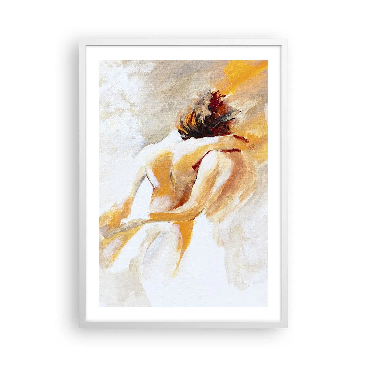 Plagát v bielom ráme - Blízkosť v nebi - 50x70 cm