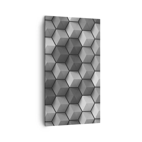 Obraz na plátne - Kubistické puzzle - 45x80 cm