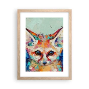 Plagát v ráme zo svetlého duba - Ste na mňa pripravení? - 30x40 cm