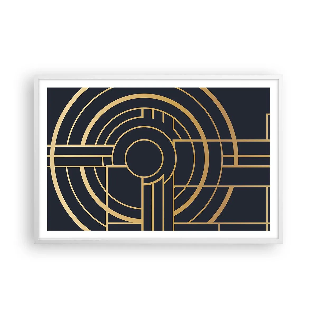 Plagát v bielom ráme - Obraty udalosti - 91x61 cm