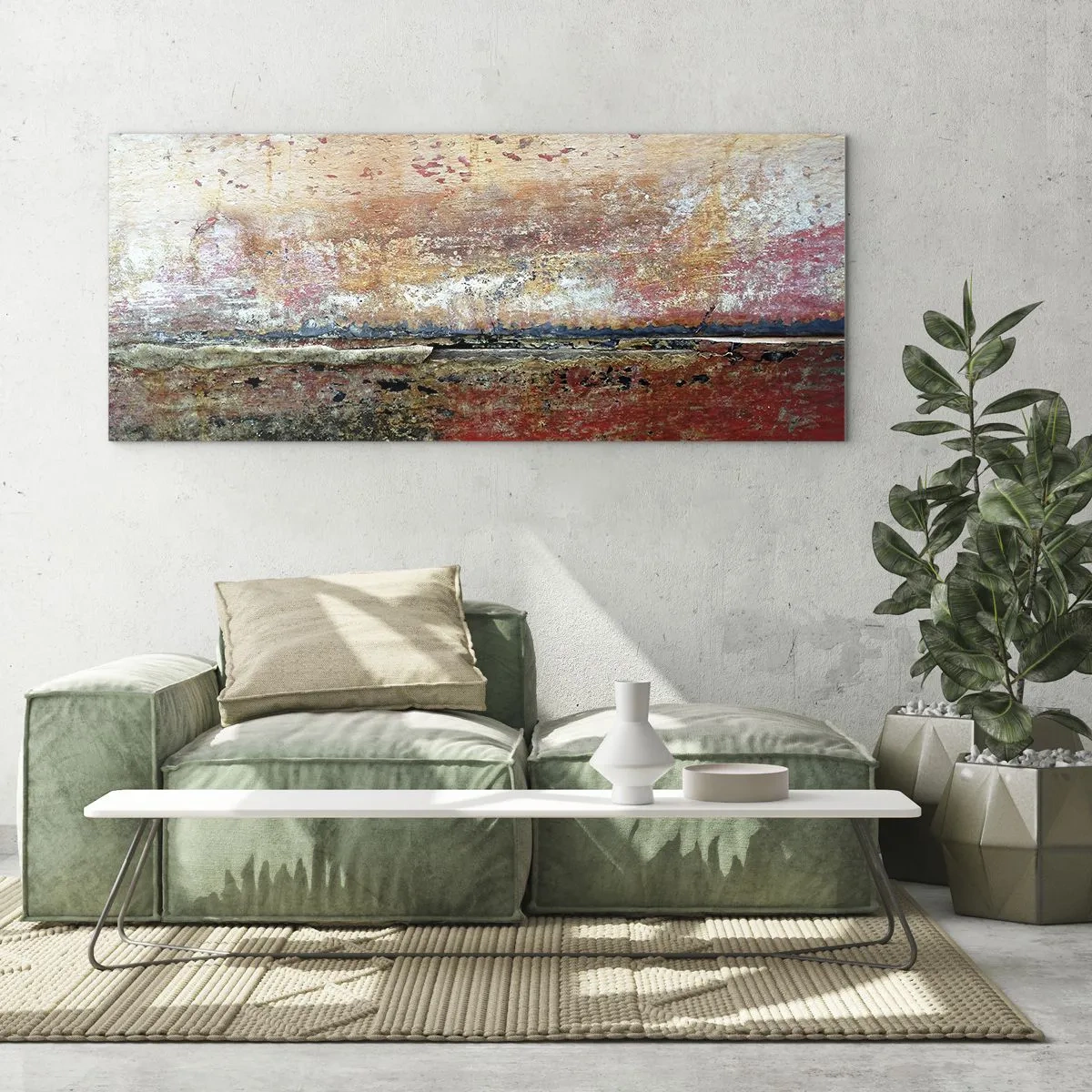 Obraz na skle - Možno je to more - 100x40 cm