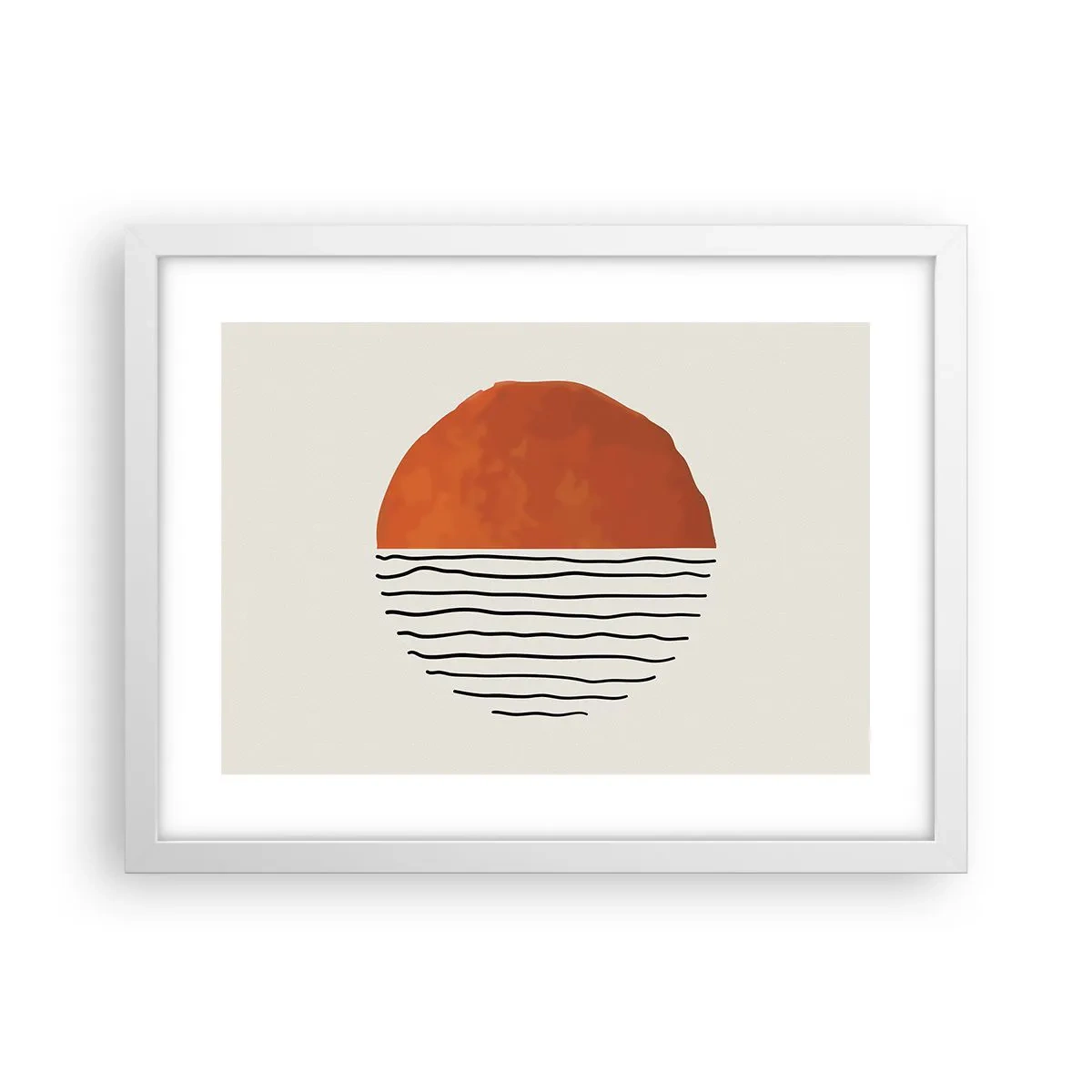 Plagát v bielom ráme - V japonskej atmosfére - 40x30 cm