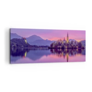 Obraz na plátne - Rozprávkový ostrov za súmraku  - 100x40 cm