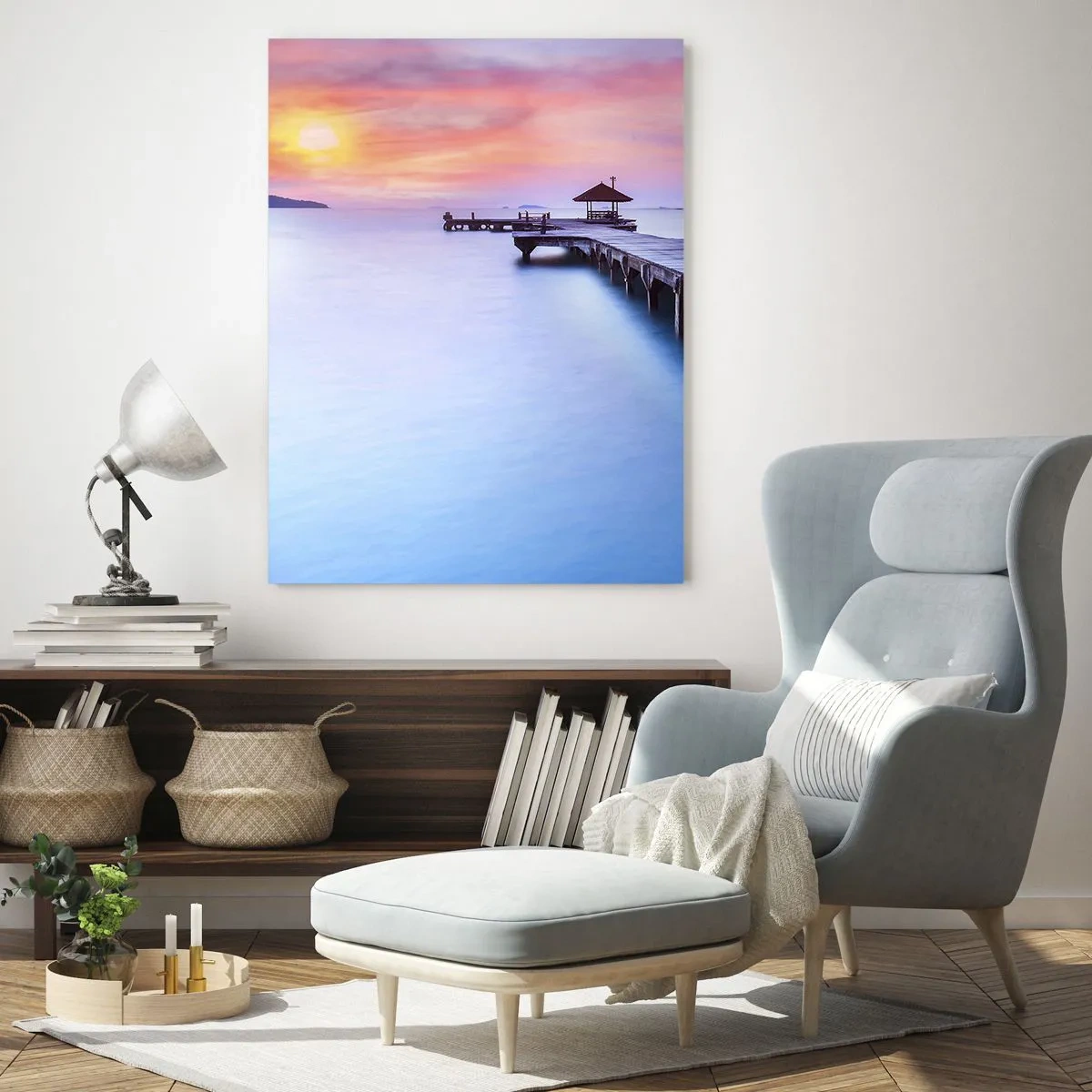 Obraz na skle - More pokoja až po horizont - 50x70 cm