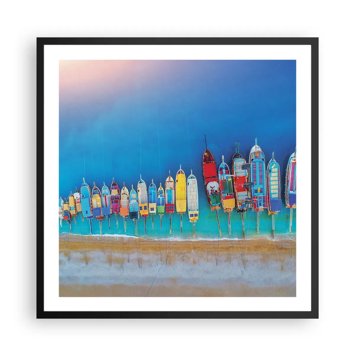 Plagát v čiernom ráme - Z vtáčej perspektívy - 60x60 cm