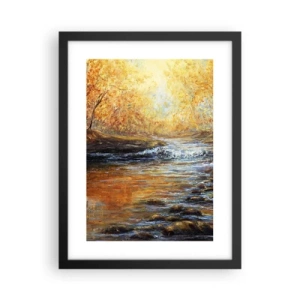 Plagát v čiernom ráme - Zlatý potok - 30x40 cm