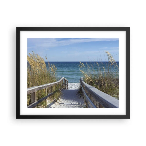 Plagát v čiernom ráme - Na slnku, vo vetre - 50x40 cm